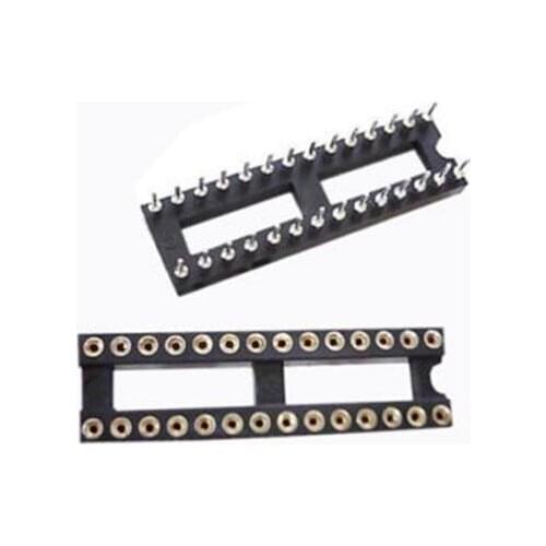 5PCS 28 Pin Round DIP IC Socket Adapter Narrow 28Pin Pitch 2.54mm Connector Resistor