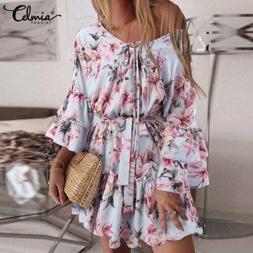 Расклешенные летние платья Celmia China At AliExpress