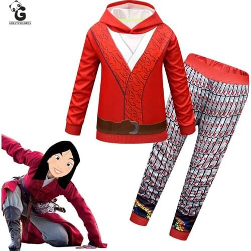 Hua Mulan Costume Kids Girls Festival Dress Children Halloween Costume for Kids Mulan Cosplay Anime Robe Carnival Clothes