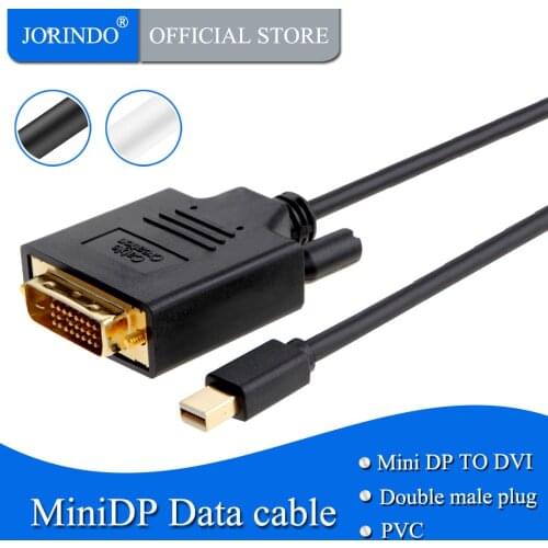 Mini DP to DVI,JORINDO Mini Displayport (Thunderbolt Port Compatible) to DVI Cable for MacBook, Imac and More