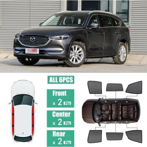 Side Windows Magnetic Sun Shade UV Protection Ray Blocking Mesh Visor Fit For Mazda CX-8 2019-2020
