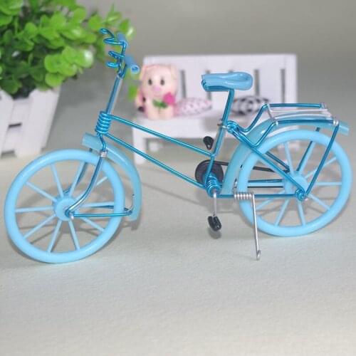 Mini Bicycle Simulation Bike Model Toys for Doll House Decoration Furniture Toys Small Bike Model