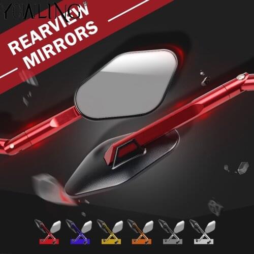 Motorcycle Rear View Rearview Mirrors Side Mirror For YAMAHA MT07 MT09 MT-07 YZF R1 R3 R6 For Kawasaki Z900 Z900RS Z800 Z1000