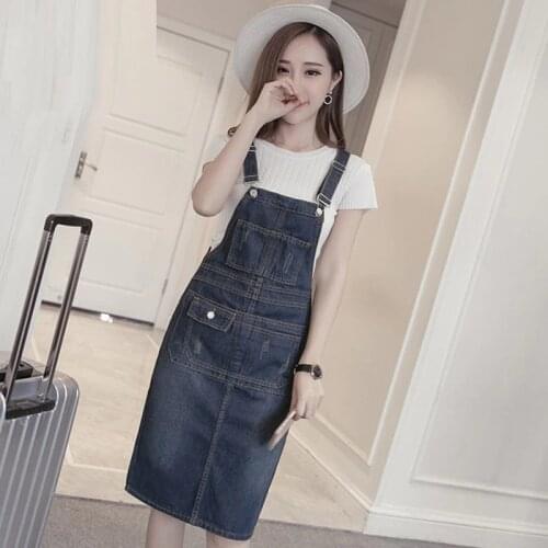 New Summer Style Women Dresses Plus Size Fashion Solid Causal Slim Solid Vest Jeans Dress For Women Larger Denim One-Piece S-5XL