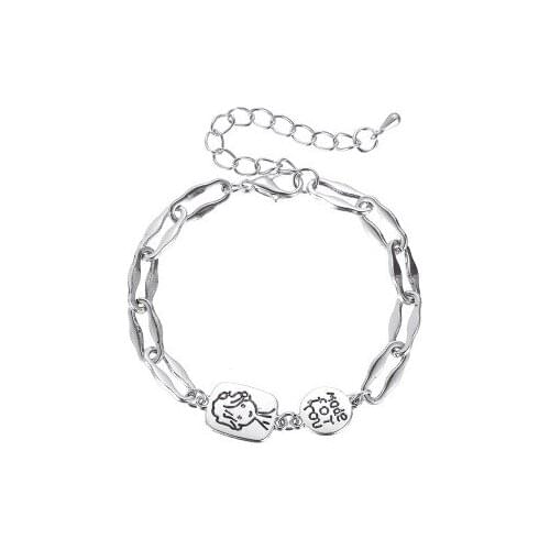 New fashion Retro thick chain cartoon Harajuku little prince avatar bracelet For Women girl Accessories jewelry wholesale