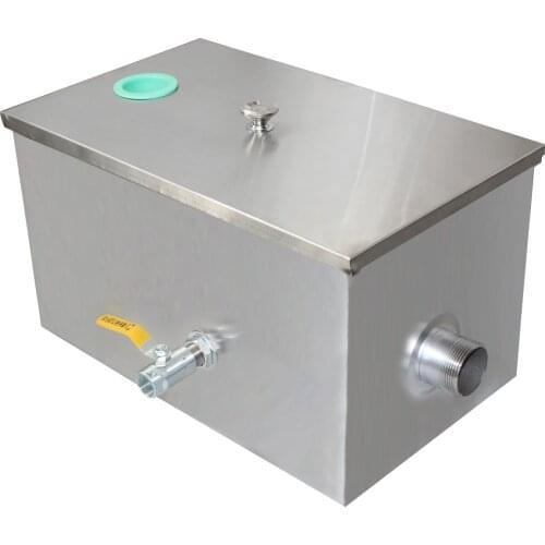 Stainless steel grease interceptor grease trap water oil trap filter separator kitchen waste water treatment for restaurant