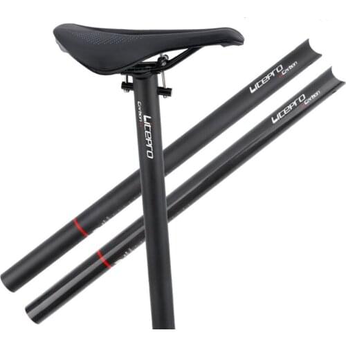 LITEPRO 31.8mm * 580mm Bicycle Seat Post Suitable for Brompton Folding Bike Carbon Fiber Seatpost