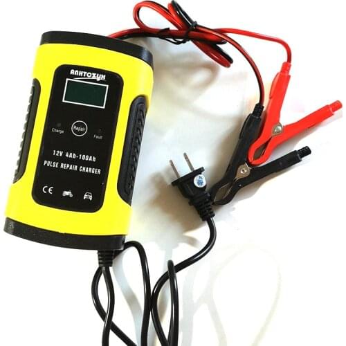 Full Automatic Car Battery Charger Power Puls Repair Chargers Wet Dry Lead Acid Motorcycle Battery Chargers Digital LCD Display