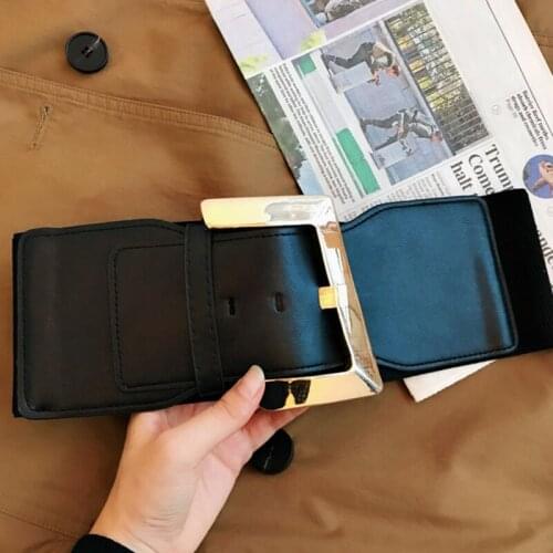 Fashion Corset Belt Plus Size Belts For Women Waist Elastic Cummerbund Black Wide Stretch Big Dress Belt 2020 Ceinture Femme