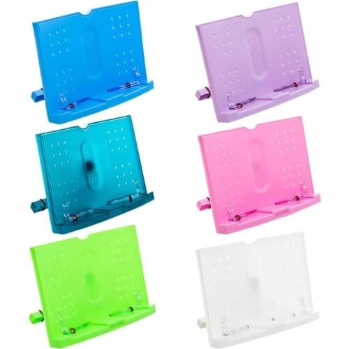 Foldable Reading Book Holder Bookend Music Score Recipe Shelf Folding Holder Bookstand Cookbook Organizer