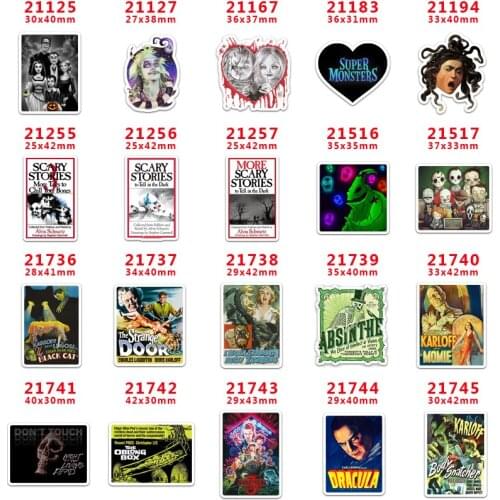 DIY Craft Supplies cartoon character flat back custom planar resins 30 pieces. Halloween resins PR21125