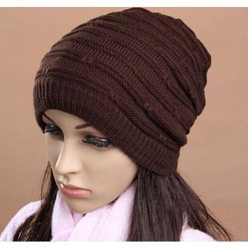 1 Pcs 2015 New 100% Acrylic Jacquard Stripe Knitted Cap Autumn Winter Warm Hats For Women And Men Skullies Beanies 3 Colors
