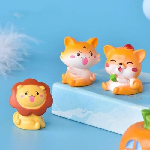 1PC Family Micro Decoration Cute Pet Paradise Micro Landscape Cake Car DIY Resin Ornaments Figurines For Home Decor Accessories