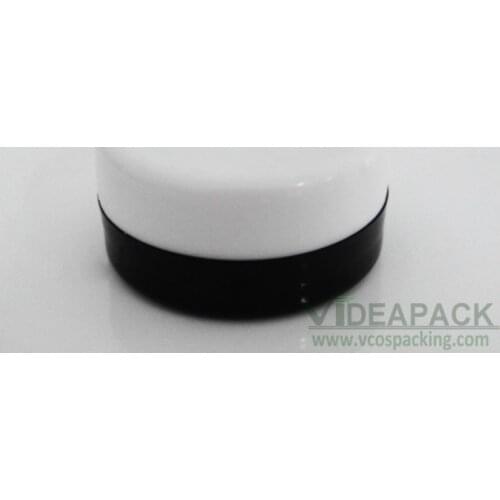 1000pcs 2.5g black Plastic Jar with white cap,Cosmetic Packaging bottles,Sample Cream Pot, Display Container