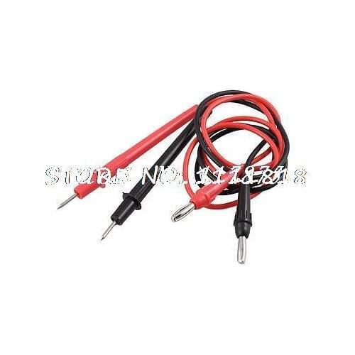 1000V Male Banana Plug Multimeter Probe Test Lead Cable Wire Pair Black Red