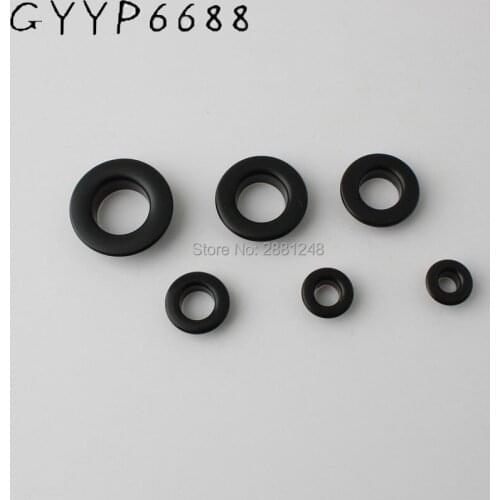 10pcs copper 5mm 8mm 10mm 13mm Dark black pushed grommet bags metal fitting hardware accessory pressed round eyelets