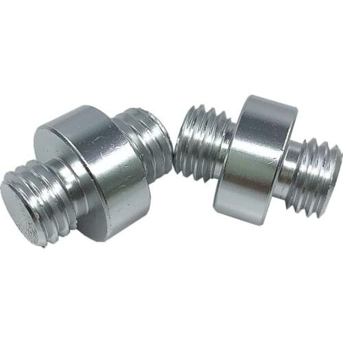 2Pcs Aluminum Steel Thread GNSS RTK Prism Adapter for Total Station Prism Poles GPS Dual Threaded adapter