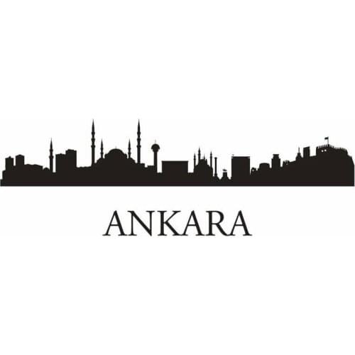 ANKARA Decal Wall Sticker Vinyl Stickers Decor Mural Art Living Room Home Decoration Landmark Skyline Wall Decal
