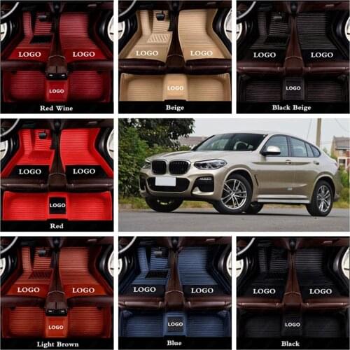 Car Floor Mats for Bmw X4 F26 G02 X6 E71 E72 F16 G06 X2 F39 Custom Made Car Accessories Car Foot Mat Automobile Carpet Cover