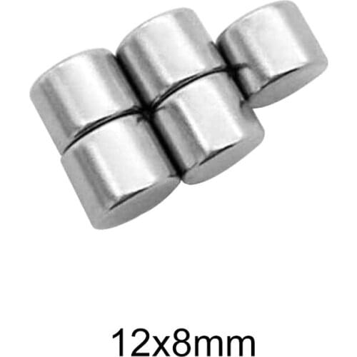 5~60PCS 12x8 mm Cylinder Rare Earth Magnet 12mm X 8mm Round Neodymium Magnet strong 12x8mm Disc Permanent NdFeB Magnet 12*8 mm