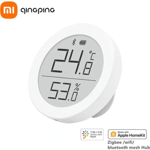 Qingping Bluetooth-compatible hermometer and hygrometer M version electronic screen high-precision home Support Mi Home App