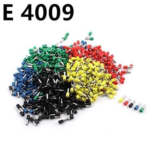 E4009 Tube insulating terminals 4MM2 100PCS/Pack Cable Wire Connector Insulated Insulating Crimp Terminal Connector E