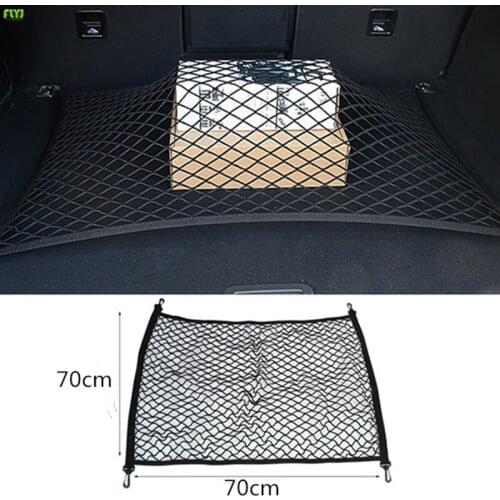 FLYJ Car Rear Trunk Seat Elastic String Net Mesh Car Trunk Storage Bag Cargo Organizer Storage Bag Pocket Cage Auto Accessoires