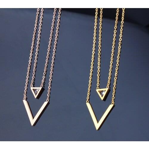 Korea stainless steel necklaces & pendants chain necklace women collar shell womens clothing accessories zircon gold necklaces