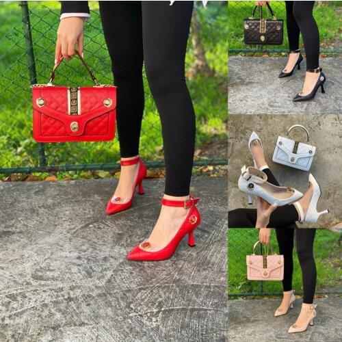 Miss Melisa Sets with stones Special occasions shoes and bag set TS131