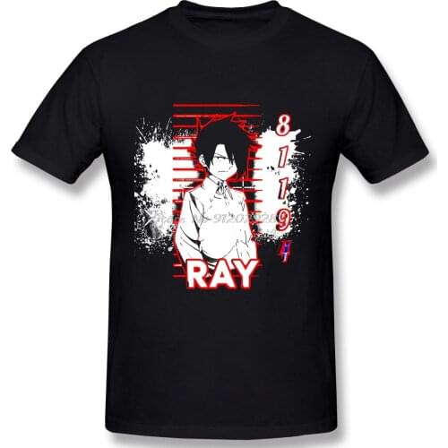 Fashion Ray Clothes Design Anime The Promised Neverland Manga Cotton Camiseta Men T-Shirt Tees Streetwear Harajuku