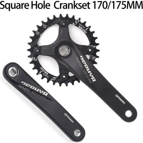 Mtb 104bcd crankcase sprocket bicycle square hole 170mm 175mm crank 32t 34t 36t 38t round narrow wide