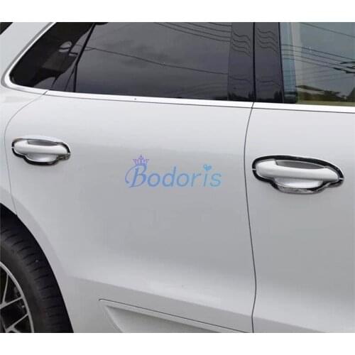 Door Handle Cover and Bowl Insert Trim Panel Chrome Car Styling 2014 2015 2016 2017 For Porsche Macan Accessories
