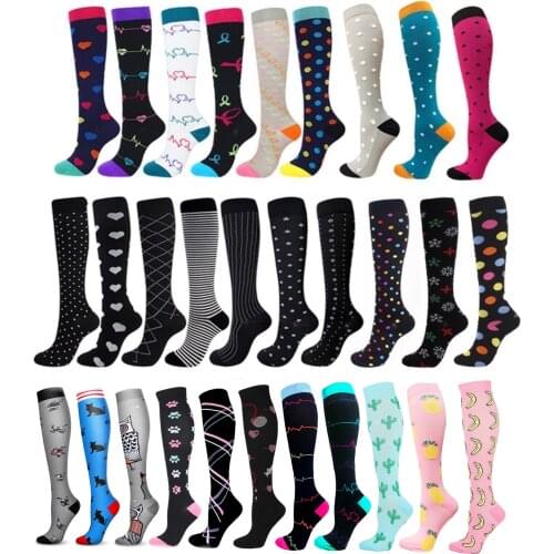 58 Styles Compression Socks Outdoor Running Men Women Cycling Sports Socks Fit For Medical Edema Diabetes Varicose Veins Socks