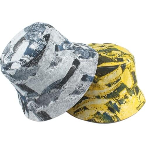 Fashion Women Bucket Hat New Vintage Print Tie Dye Sun Hat Men Outdoor Sports Travel Beach Fishermen Hats Female Hip Hop Caps