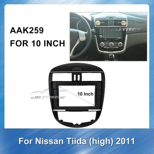 9 Inch 2 din Car Radio Fascia For NISSAN Tiida 2011 High Version Car Dvd Frame Fascias Install Panel Dash Mount Installation