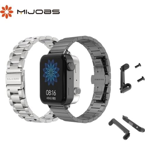 Strap for Xiaomi Mi Watch Wristband Metal Stainless Steel Bracelet Correa for Mi Watch Strap Connector for Mi Watch Accessories