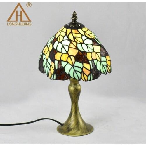 Mediterranean Decor Turkish Mosaic Lamps E27 Stained Glass Lampshade Bedroom Bedside Vintage Table Lamp Light Fixtures