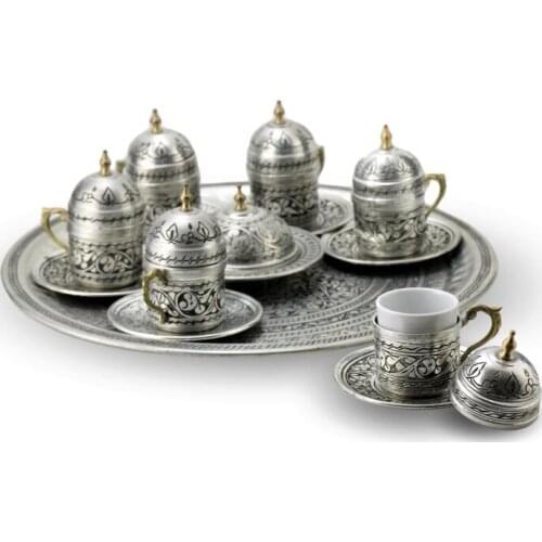 Heavy Embroidered Chisel 6 s Ottoman Copper Cup Pad