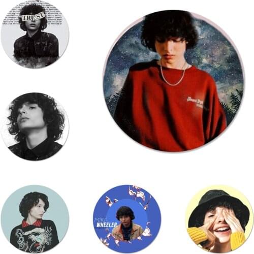 Finn Wolfhard Stranger Icons Pins Badge Decoration Brooches Metal Badges For Clothes Backpack Decoration 58mm