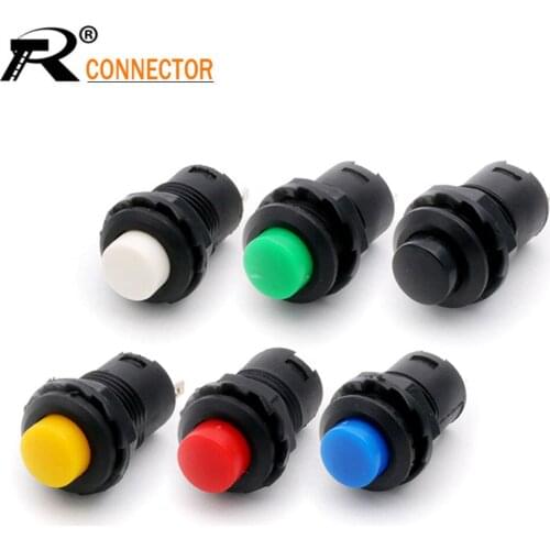 1PC 12MM DS-428/427 round Push Button Switch with lock self-locking without lock self-resetting button