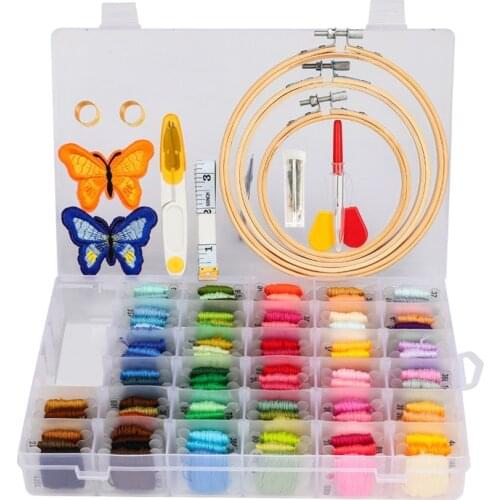 100 Color Embroidery Cross Stitching Embroidery Tools Embroidery Thread DIY Craft Sewing Tool For Embroidery Cross Stitch Hoop