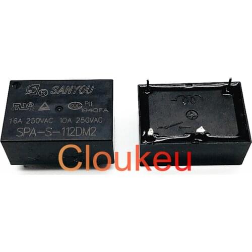 100Pcs Relay SPA-S-105DM2 112DM2 124DM2 5V 12V 24V 16A 4pin