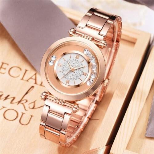 2020 Hot Sale Women Watches Luxury Stainless Steel Fashion Strap Bracelet Watch Round Dial Table Womens Dropshipping Relogio