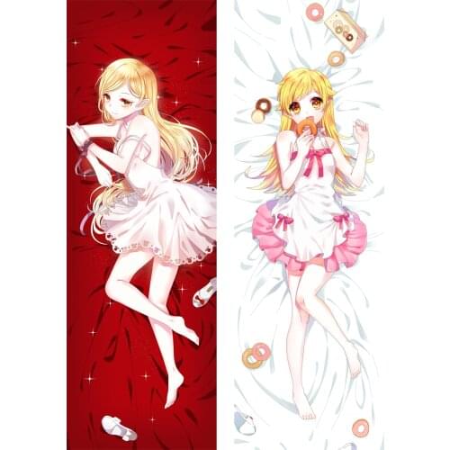 2021-March Japanese Anime Dakimakura Bakemonogatari Oshino Shinobu Dakimakura Body Pillow case Hugging Body Pillow Cover Case