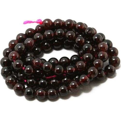 4.5-4.8mm Garnet Round Beads Natural 15'' Fit Jewelry Women BTB057-62
