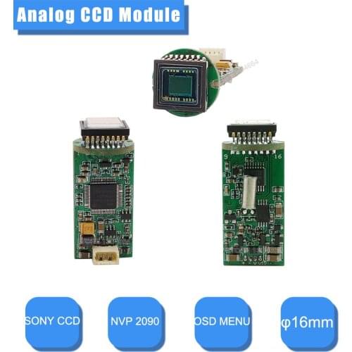 700TVL 1/3"Sony CCD Module Low Illumination Mini Bullet Chip φ16mm Security CVBS Analog Small CCTV Motherboard For Mini Camera