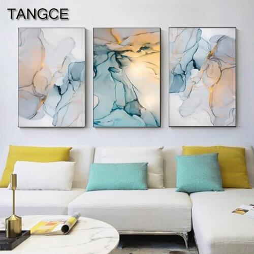 Abstract Scandinavian Wall Art Nordic Posters Prints Modern Art Pictures Canvas Painting for Living Room Fashion Home Decoration