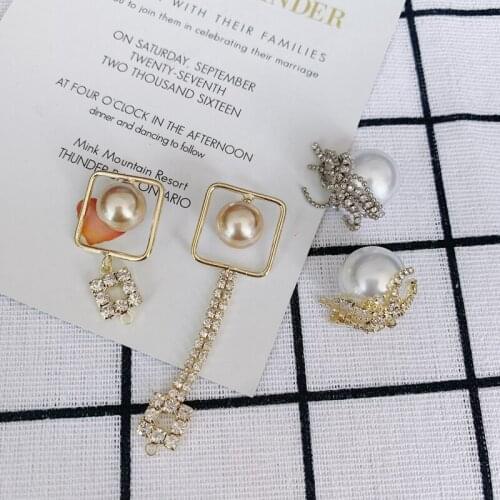 DIY accessories wholesale copper hanging plating simple hollow inlaid pearl pendant earrings earrings material accessories