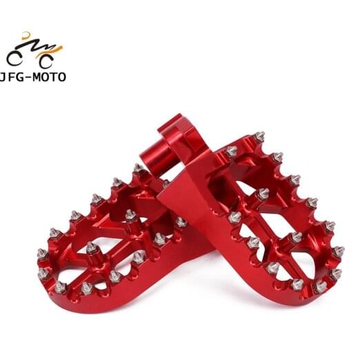 Motorcycle CNC Aluminum Foot Pegs Footpeg Pedals FootRest For HONDA CR125R CR250R CR 125R 250R 1995-1999 CR50 1995-2001