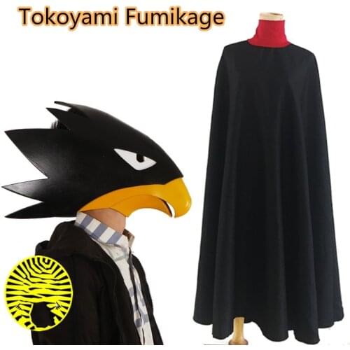 Anime My Hero Academia Cosplay Tokoyami Fumikage Costume Cosplay Halloween Party Unisex Costume Full Set